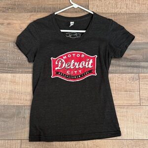 Detroit City Women's Black T-Shirt